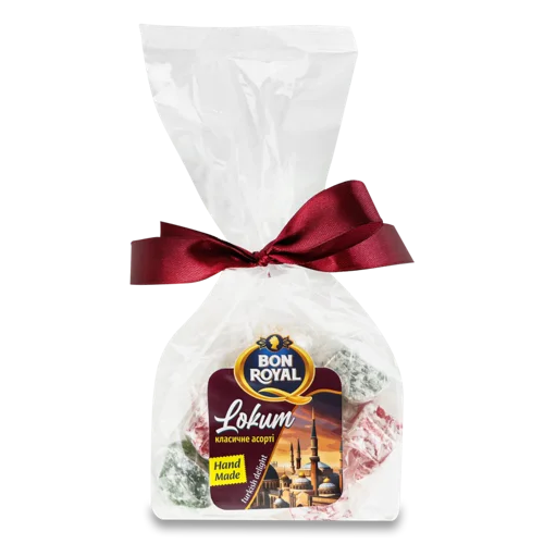 Рахат-Лукум В/Ґ Асорті Ваніль, Гранат, Ківі Bon Royal, 165г