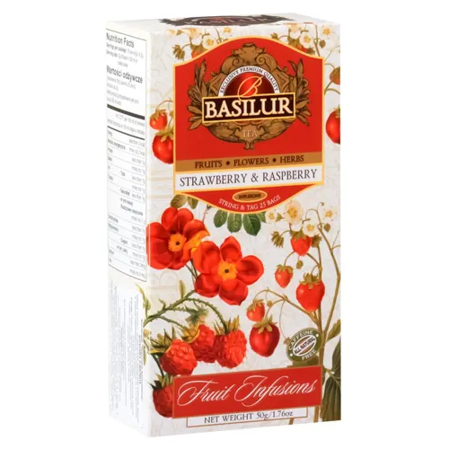 Чай фруктовий «Basilur» Полуниця та малина 2г*25шт