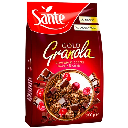 Гранола Sante з брауні та вишнею 300г