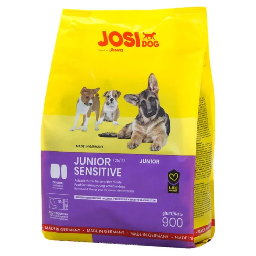 Корм сухий Josera JosiDog Junior Sensitive з домашньою птицею для цуценят з чутливим травленням 900г