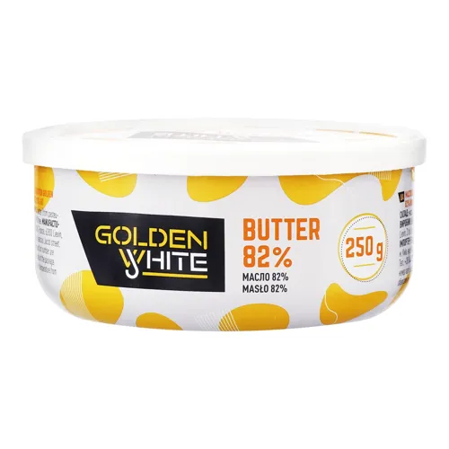 Масло вершкове Golden White 82% 250г