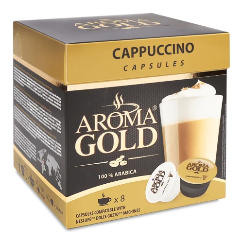 Кава Aroma Gold Капучино в капсулах 16 шт. 186,4г