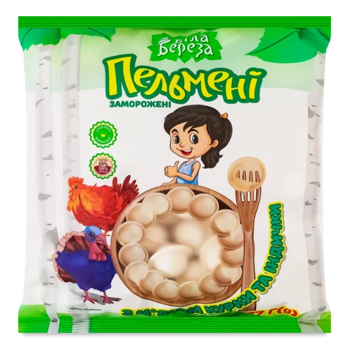 Пельмені З М'ясом Курки Та Індички В/ґ 777г, Вищого ґатунку