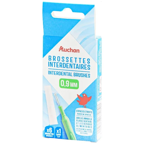 Йоржики міжзубні Auchan 0,9мм 5шт