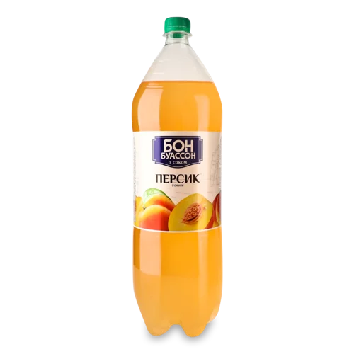 Напій Безалкогольний Сильногазований Соковмісний Персик, Пластикова Пляшка 2л