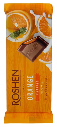 Шоколад молочний Roshen смак апельсинове парфе