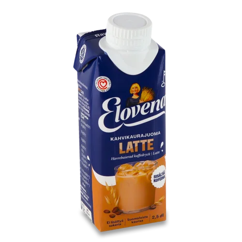 Напій Вівсяний Кавовий Latte Elovena Термінально Оброблений т/п, 250 мл