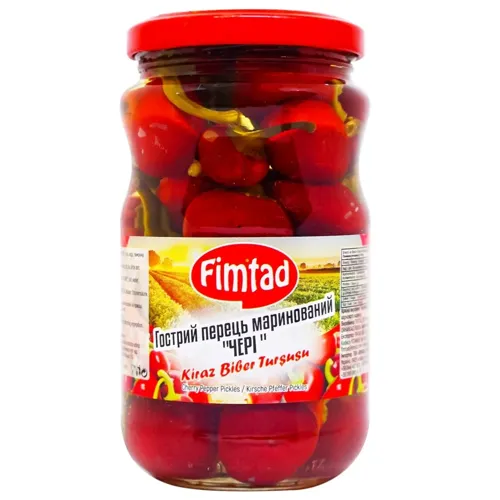 Перець Fimtad Чері гострий маринований 340г