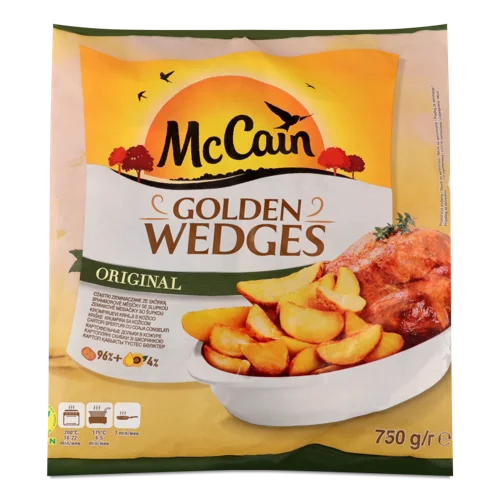 Картопляні Дольки Швидкозаморожені Обсмажені Original Golden Wedges McCain, В/ґ, 750г