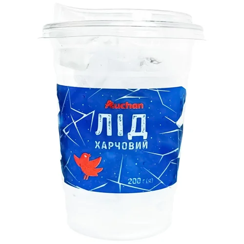 Лід харчовий Auchan стакан 200г