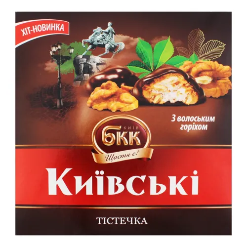 Тістечка з волоським горіхом Київські БКК к/у 200г