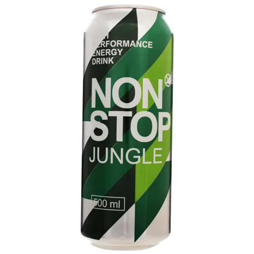 Напій безалкогольний енергетичний сильногазований Jungle Non Stop ж/б 0.5л