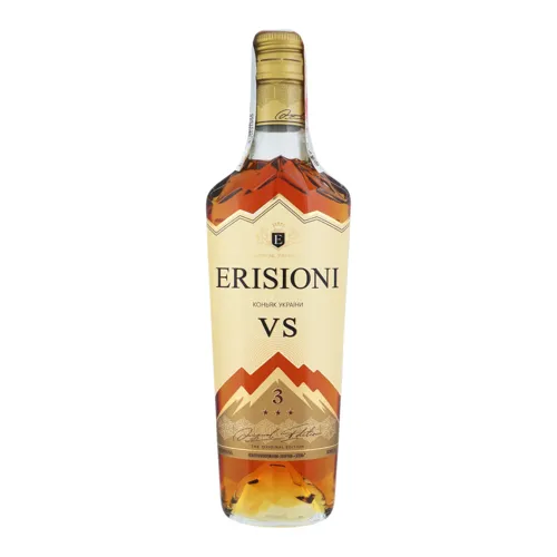 Коньяк 0.25л 40% ординарний Три зірки VS Erisioni пл