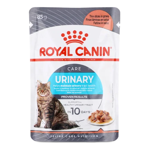 Вологий Повнораціонний Корм Для Дорослих Котів, Шматочки у Соусі Urinary Care Royal Canin, к/у, 85г