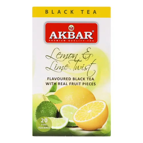 Чай чорний цейлонський байховий Lemon&Lime Twist Akbar к/у 20х2г