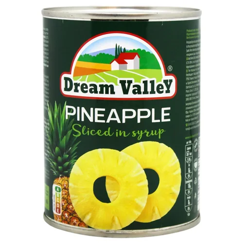 Ананас Долина Бажань кільця в сиропі 580мл