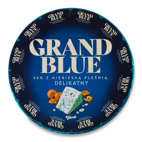 Сир З Блакитною Пліснявою Делікатний Grand Blue, 60% кг