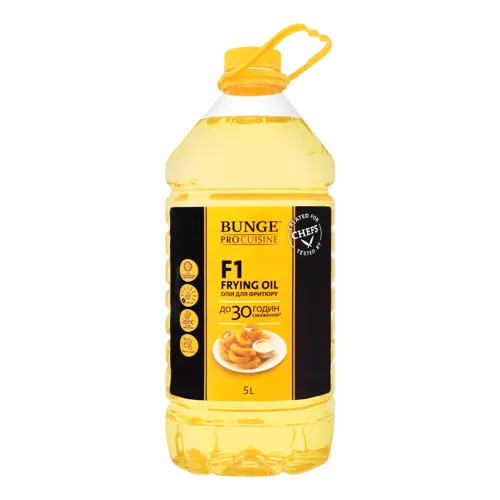 Олія соняшникова рафінована дезодорована для фритюру Bunge ProCuisine 5л