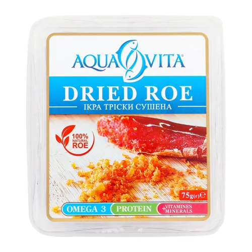 Ікра тріски сушена Aqua Vita п/у 75г