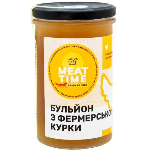 Бульйон з фермерської курки MEAT TIME 0.5 л