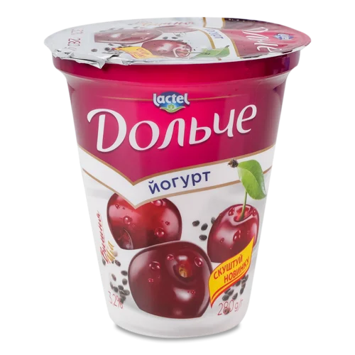 Йогурт Вишня-чіа 3.2% натуральний, ст 280г