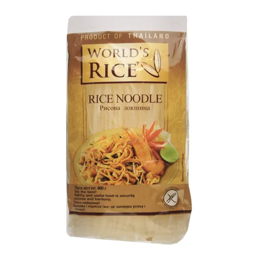 Локшина рисова World's Rice м/у 400г
