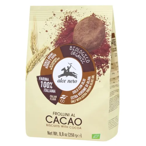 Печиво Alce Nero з какао органічне 250г