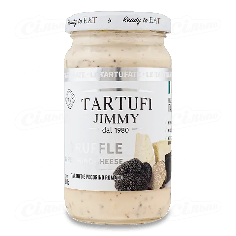 Соус Tartufi Jimmy до пасти з трюфелем та сиром пекоріно, 180г