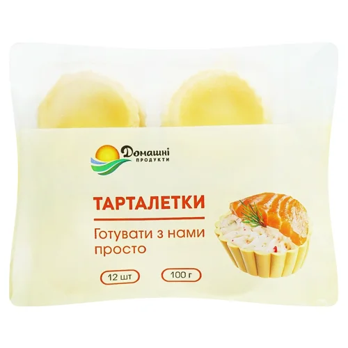 Тарталетки Домашні Продукти 12шт 100г