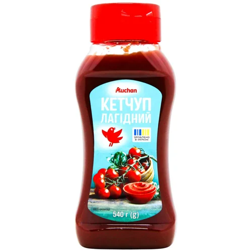 Кетчуп Auchan лагідний 540г