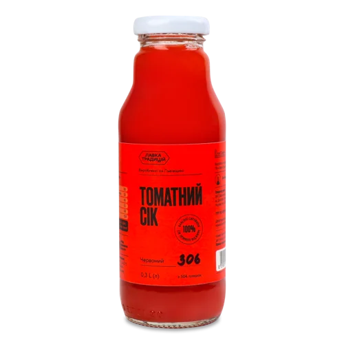 Сік Томатний Червоний Вищого Ґатунку, П/Пл, 1л