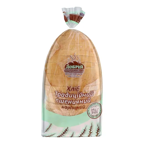 Хліб пшеничний нарізний Традиційний Добрий 0.6кг