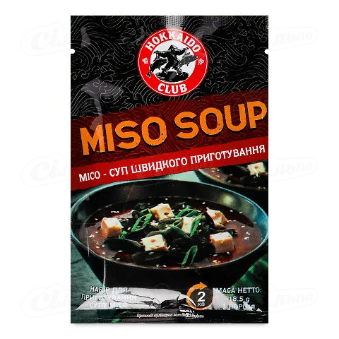 Суп Hokkaido Club місо, 18,5г