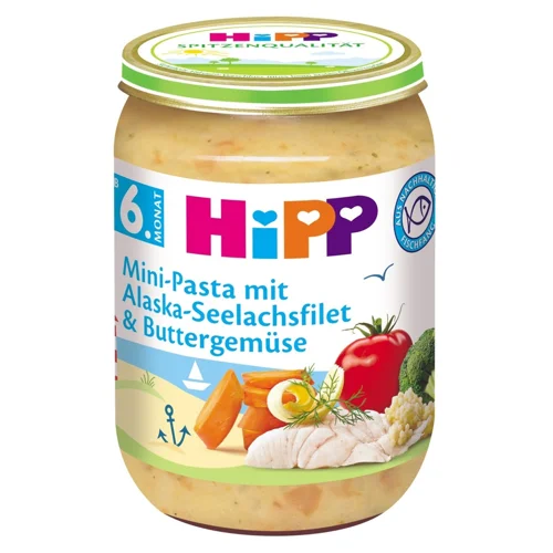 Пюре Hipp Овочі з морською рибою 190г
