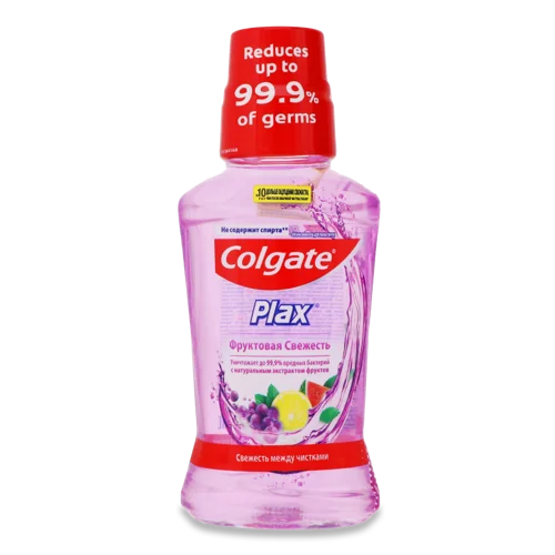 Ополіскувач Для Порожнини Рота Фруктова Свіжість Colgate Plax, Пластикова Пляшка 250мл