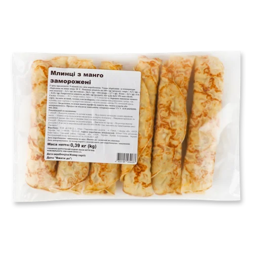 Млинці Заморожені З Манго ТОВ Югфуд, м/у, 0.39 кг