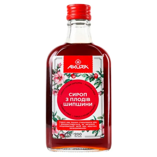 Сироп Akura із плодів шипшини 200мл