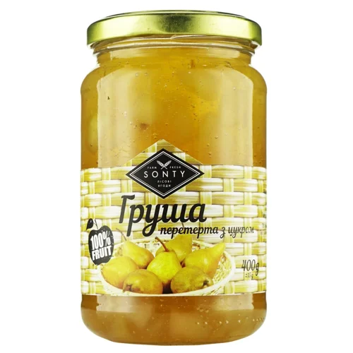 Sonty груша перетерта з цукром 400г