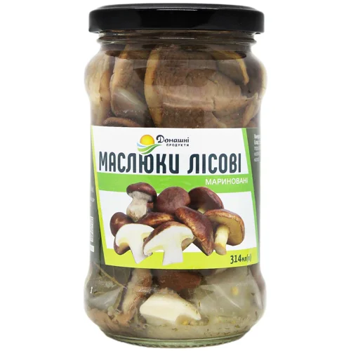 Маслюки лісові Домашні Продукти мариновані 280г