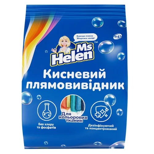 Плямовивідник Ms Helen кисневий екологічний для кольорових речей 900г