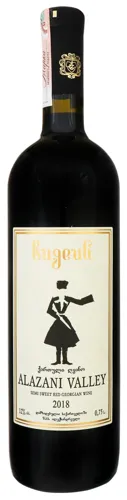 Вино 0.75л 12% червоне напівсолодке Алазанська долина Bugeuli пл