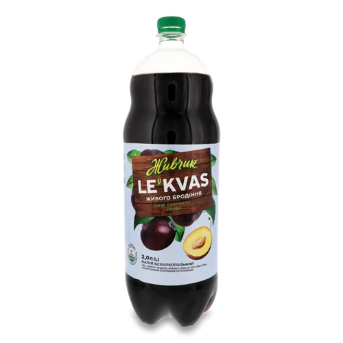 Безалкогольний Напій Сильногазований Зі Смаком Сливи Le`Kvas, п/пл 2л
