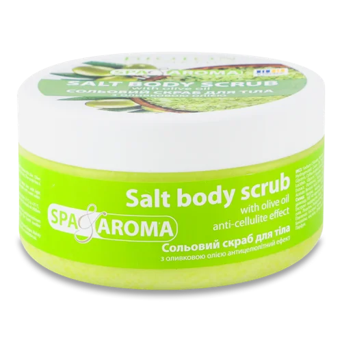 Скраб Для Тіла Сольовий З Оливковою Олією Spa&Aroma, В/ґ, 250мл