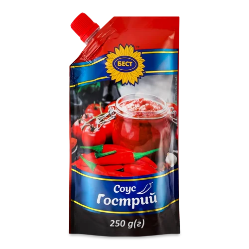 Соус Гострий Вищого Ґатунку, П/Пл, 250г