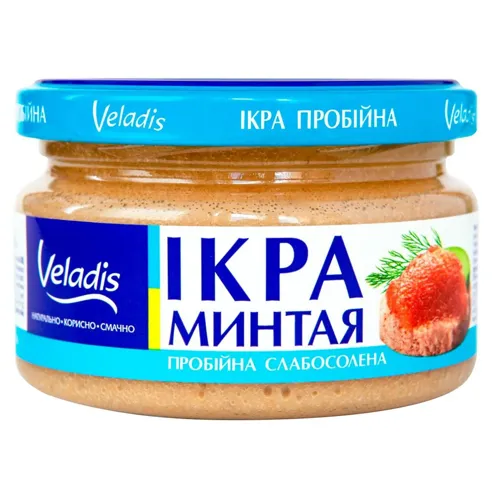 Ікра Минтая пробійна слабосолена Veladis 180г