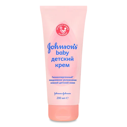Дитячий Гіпоалергенний Крем Johnson's Baby, 200мл
