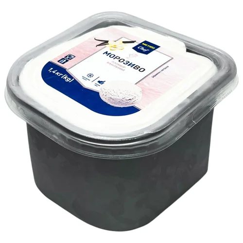 Морозиво пломбір Metro Chef ванільний 1,4кг