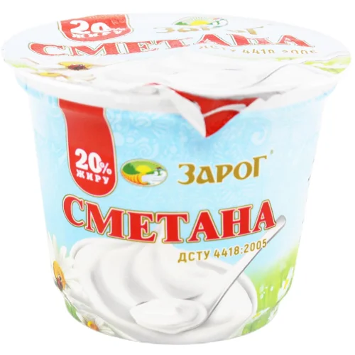 Сметана Зарог термостатна 20% 200г