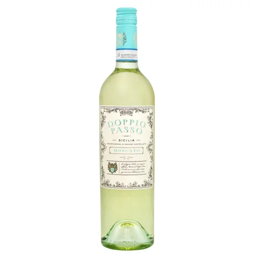 Вино Doppio Passo Moscato DOC біле напівсухе 12,5% 0,75л