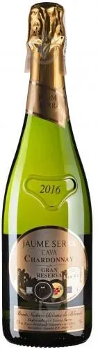 Вино ігристе біле брют натюр Cava Jaume Serra Gran Reserva Chardonay 0.75л